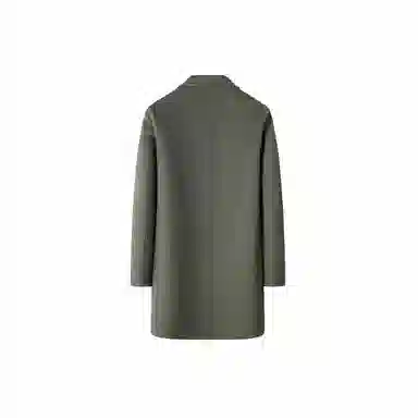 经典纯色简约百搭含羊毛舒适保暖御寒西装领毛呢羊毛外套大衣 男款