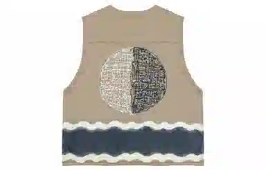 Vans x ROKIT Geometric Stripe Vest Khaki