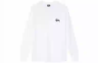 Stussy Basic L/S Tee White