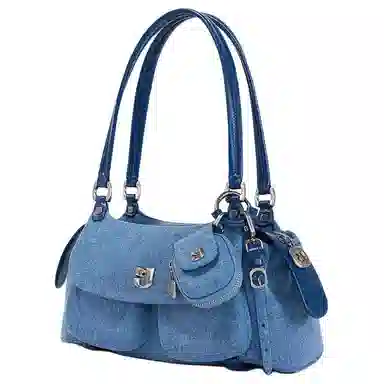 Gooloo Boston Bag Denim Blue