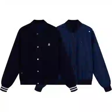 Tommy Hilfiger Reversible Jacquard Baseball Jacket