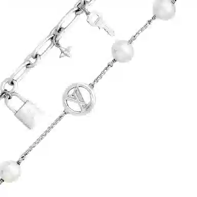 Louis Vuitton Beaded Metal Bracelet Palladium