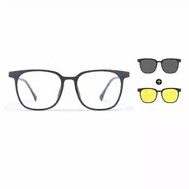 【可配度数】 佐川 时尚磁吸眼镜 一镜多用 超轻圆框 秒变墨镜夜视镜 光学镜架 男女同款情侣款