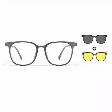 【可配度数】 佐川 时尚磁吸眼镜 一镜多用 超轻圆框 秒变墨镜夜视镜 光学镜架 男女同款情侣款