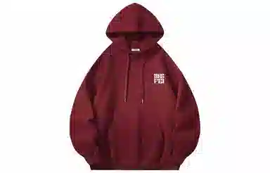 冰飞 美式复古嘻哈街头创意手绘字母图案印花宽松休闲舒适套头落肩上衣少年感穿搭潮牌潮流百搭连帽卫衣 男女同款