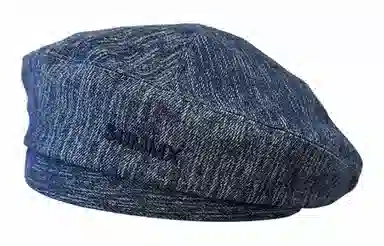 优幽兰 韩版百搭春夏季女水洗牛仔帽文艺复古大头围显脸小简约画家帽时尚高级感学生蓓蕾帽潮 聚酯纤维 贝雷帽 女款