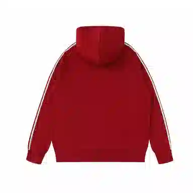 普鲁士多特蒙德 重磅美式高街风品牌字母印花侧边条纹撞色宽松运动休闲长袖连帽卫衣 男女同款