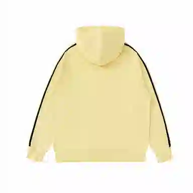 普鲁士多特蒙德 重磅美式高街风品牌字母印花侧边条纹撞色宽松运动休闲长袖连帽卫衣 男女同款