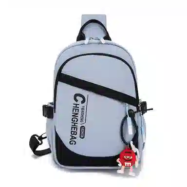 欧曼斐 休闲日系单肩轻便运动简约百搭背包 尼龙 斜挎包胸包 男女同款情侣款 多色