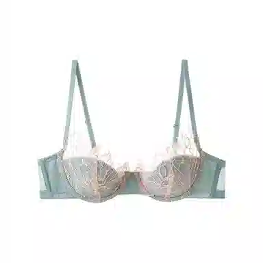内在密码 薄款大胸显小半杯性感软钢圈上托防下垂法式蕾丝文胸 女款