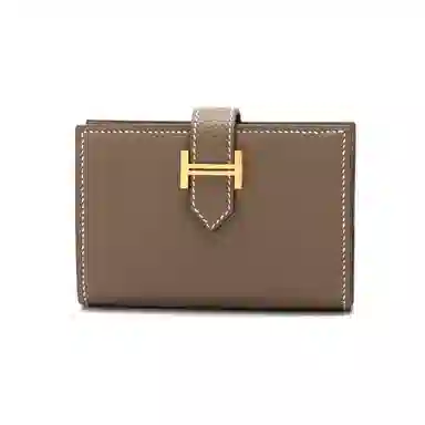 HERMES Bearn Epsom 18 Etoupe