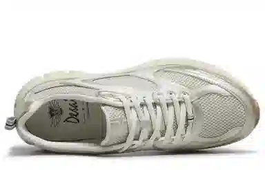 德赛 网面透气 户外运动 百搭通勤 轻便舒适 时尚潮流 厚底增高 防滑耐磨 老爹鞋 男款