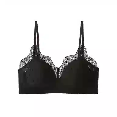 内在密码 法式三角杯蕾丝薄款大胸显小胸防下垂透气文胸 女款