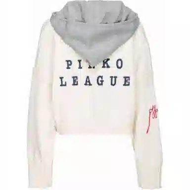 PINKO SS25 Letter Embroidered Hoodie Knit