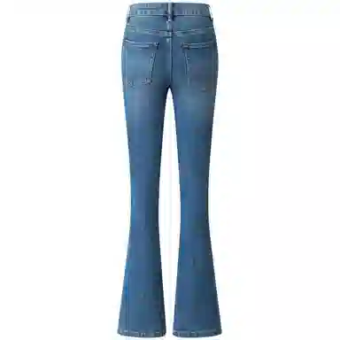 CLIMAX VISION Retro High Waist Slim Flared Jeans