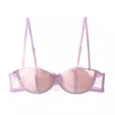 内在密码 蕾丝半杯薄款大胸显小胸聚拢法式低胸性感软钢圈上托文胸 女款