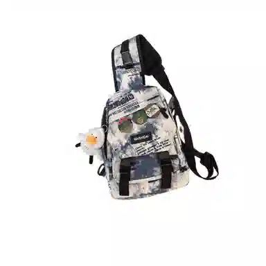 欧曼斐 单肩包日系休闲百搭潮流 尼龙 胸包 男女同款情侣款 多色