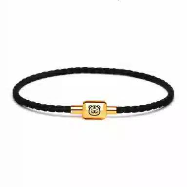 灰鱼 十二生肖红绳新中式国潮风本命年太岁年简约手工编织手绳蛇年红色黑色金色小众高级感转运珠好运 牛皮革 手链 男女同款情侣款