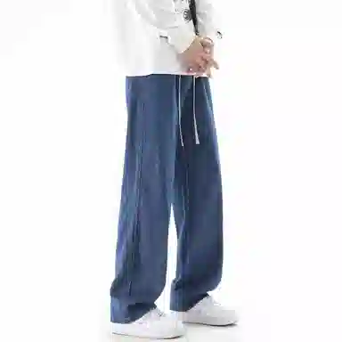 FALIAMS Vintage Washed Loose Straight Jeans