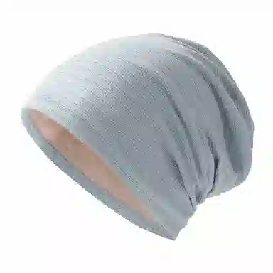 浪莎 帽子女春夏季产后防风护额头孕妇睡帽无感空调帽堆堆帽光头术后化疗大头围透气 弹力不勒头 包头帽 男女同款情侣款