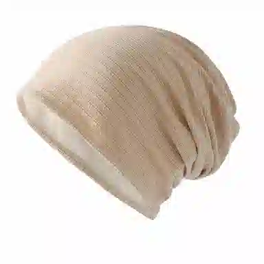 浪莎 帽子女春夏季产后防风护额头孕妇睡帽无感空调帽堆堆帽光头术后化疗大头围透气 弹力不勒头 包头帽 男女同款情侣款