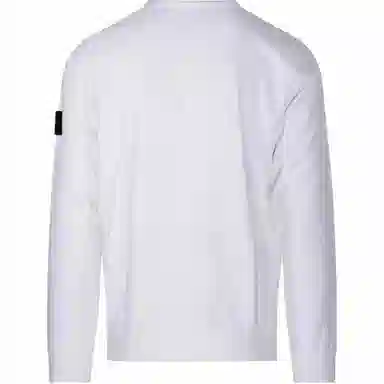 Stone Island Logo Crewneck Sweatshirt White