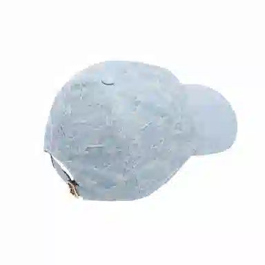 Louis Vuitton Logo Print Cap Light Blue