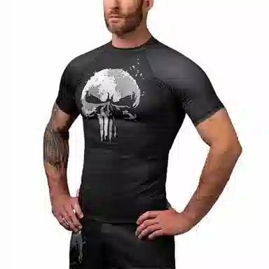 Hayabusa Marvel Punisher Compression Shirt Black
