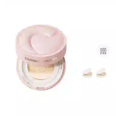 烙色 双皮奶粉霜爱心气垫 保湿