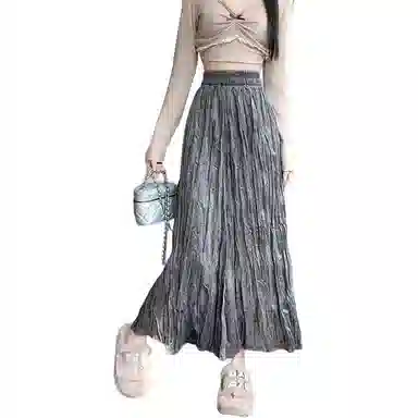 莫代尔 时尚晕染复古休闲长裙 女款