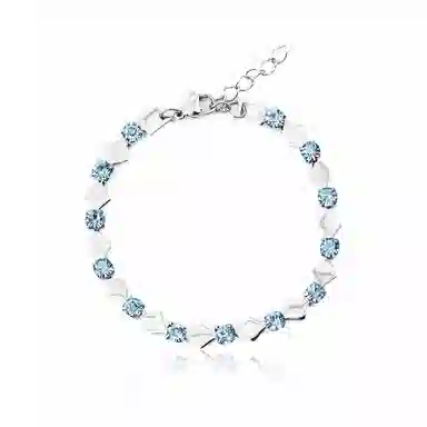 永恒旋律 简约菱形复古轻奢高级感小众设计 欧美痞帅冷淡风百搭日常通勤手饰 钛钢 手链 男女同款情侣款