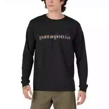 patagonia Long-Sleeved '73 Text Logo Responsibili T