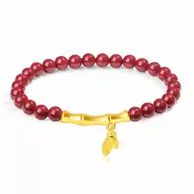 【普陀山官方已过香】 普陀山文创 好事花生本命年红八方来财 平安顺遂蛇年新中式貔貅转运珠平安扣福气满满#好运 朱砂 手串 男女同款情侣款