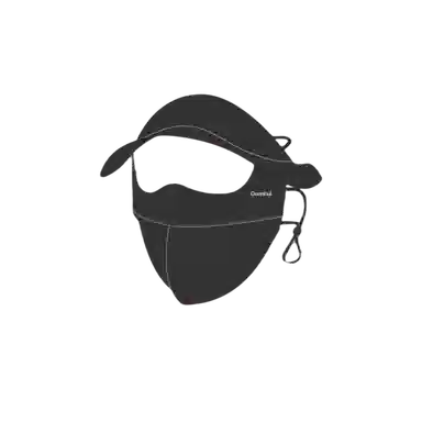 冠辉 夏季冰丝带帽檐遮全脸基尼百搭口罩女防紫外线遮阳大帽檐额面耳一体素颜神器修饰脸型 锦纶 防晒面罩 男女同款情侣款