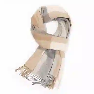 上海故事 通用款粗纺格子羊绒多种颜色 绒线围巾 女款