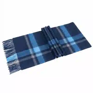 上海故事 通用款粗纺格子羊绒多种颜色 绒线围巾 女款