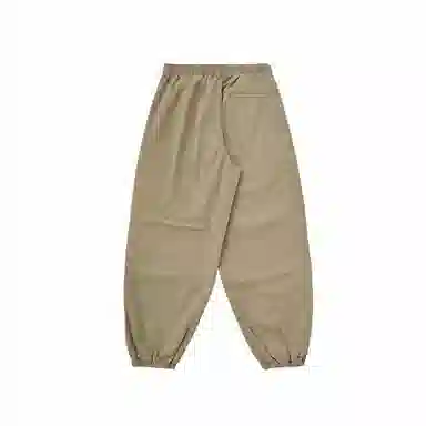 膨胀潮牌 洗水工装束脚纯色宽松休闲裤 男女同款