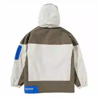 Nanen Colorblock Logo Print Hoodie
