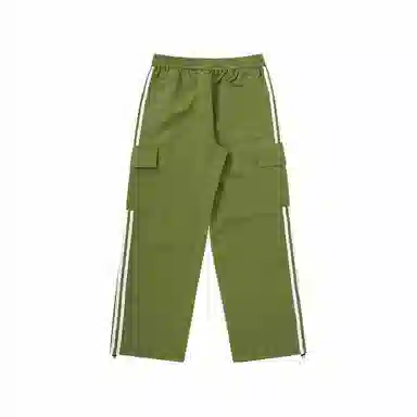 膨胀潮牌 复古宽松双杠侧条纹舒适休闲裤 男女同款