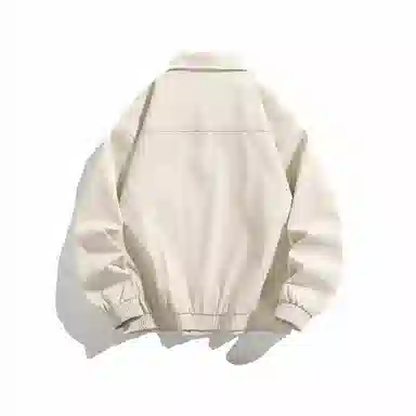 大卫贝肯 美式复古高街帅气机能风拉链学院风学生简约基础飞行员教练工装军旅宽松休闲百搭通勤长袖夹克外套 男女同款