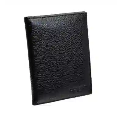 Coach Classic Logo Leather Card Case Small Black