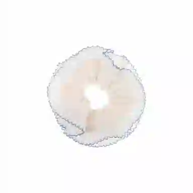 芒果饰品 双层花边蕾丝马尾大肠 布艺 发圈 女款