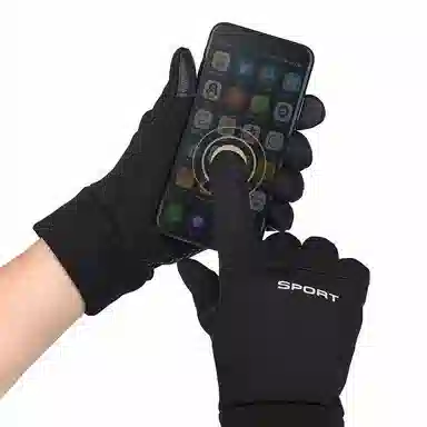 优幽兰 秋冬季摩托车百搭潮流防滑耐磨防风防寒加绒加厚骑车保暖 小众设计感五指分指 耐用护手 棉 钓鱼 滑雪手套 男女同款情侣款