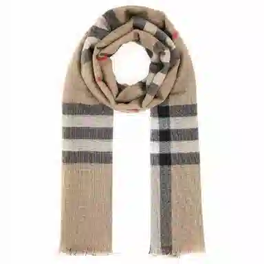 Burberry Wool Scarf Brown