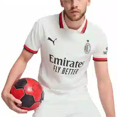 PUMA AC Milan Away Short Sleeve Football Jersey