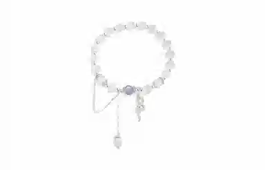 牧言 相柳灵蛇 复古清冷气质简约小众设计高级感 光面立体闪耀水滴交织缠绕生肖蛇形悬挂流苏串珠手饰 好运 琉璃 手串 女款