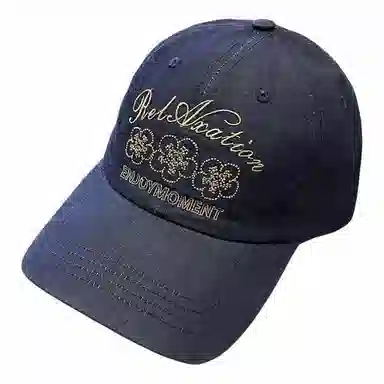 氧气樱桃 刺绣软顶宽檐显脸小大头围遮阳防晒 棉 鸭舌帽 男女同款情侣款