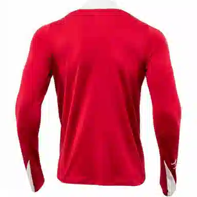 Jordan Letter Logo Crewneck Long Sleeve Tee Red