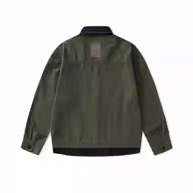 赞仕 水洗宽松百搭胸前口袋长袖衬衫 男款