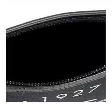 Ferragamo Logo Print Clutch Black